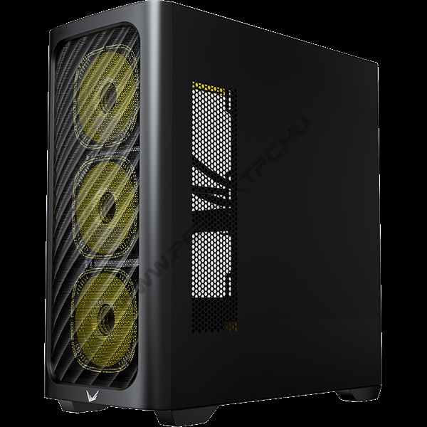 Formula Számítógépház - Air Power G3 Black (fekete, ablakos, 4x12cm venti, ATX, 1xUSB3.0, 2xUSB2.0)