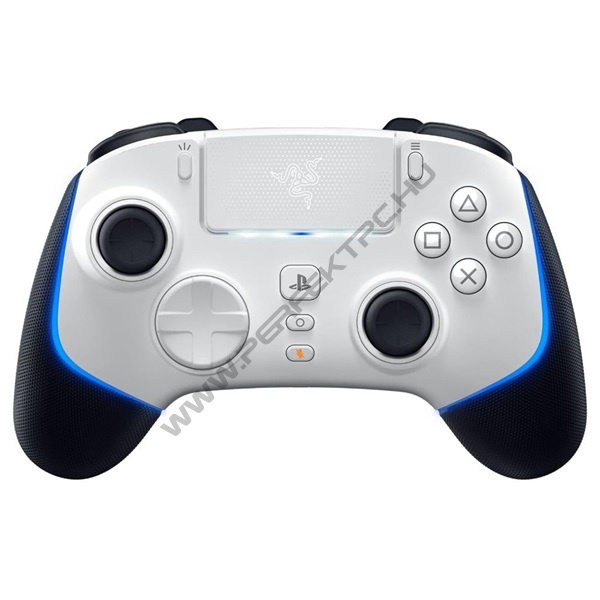 Razer Gamepad - Wolverine V2 Pro White (Vezeték nélküli, PC/PS5, fehér/kék)