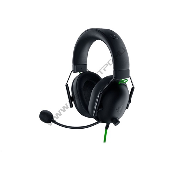 Razer Fejhallgató - Blackshark V2 X (3.5mm Jack, mikrofon hangerőszabályzó, 1,3m kábel, fekete)