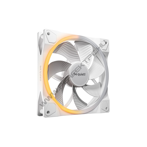 Be Quiet! Cooler 14cm - LIGHT WINGS 140mm PWM Reverse White (RGB, 1300rpm, 25,5dB, fehér)
