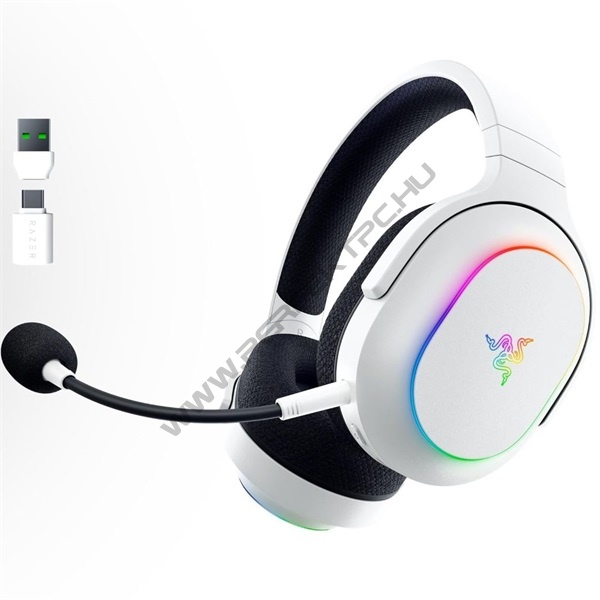 Razer Fejhallgató - Barracuda X Chroma White (Bluetooth, mikrofon, hangerőszabályzó, fehér)