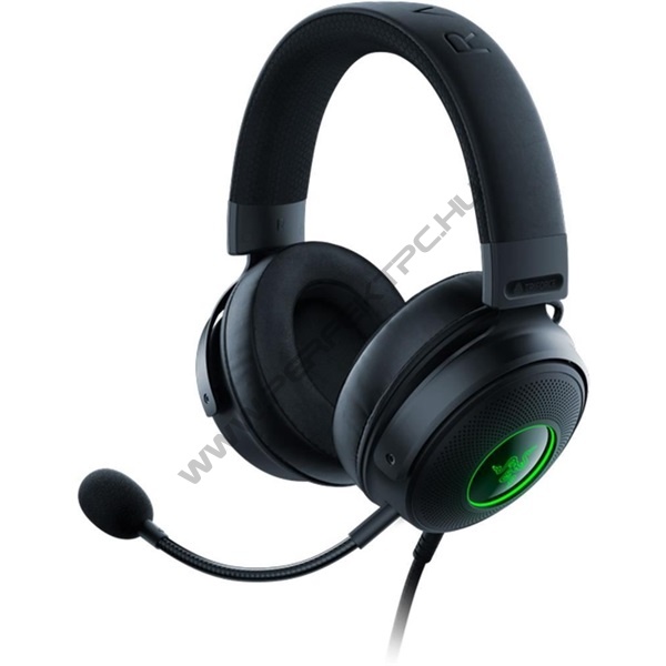 Razer Fejhallgató - Kraken V3 Hypersense (USB, mikrofon, hangerőszabályzó, 2m kábel, fekete)