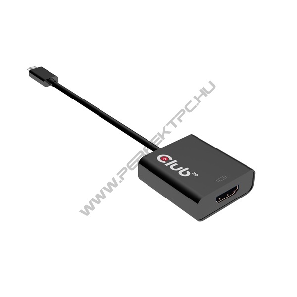 Club 3D Átalakító - CAC-2504 (3.1 USB-C Gen 1 to HDMI 2.0, 4K60Hz, HDR, Aktív)
