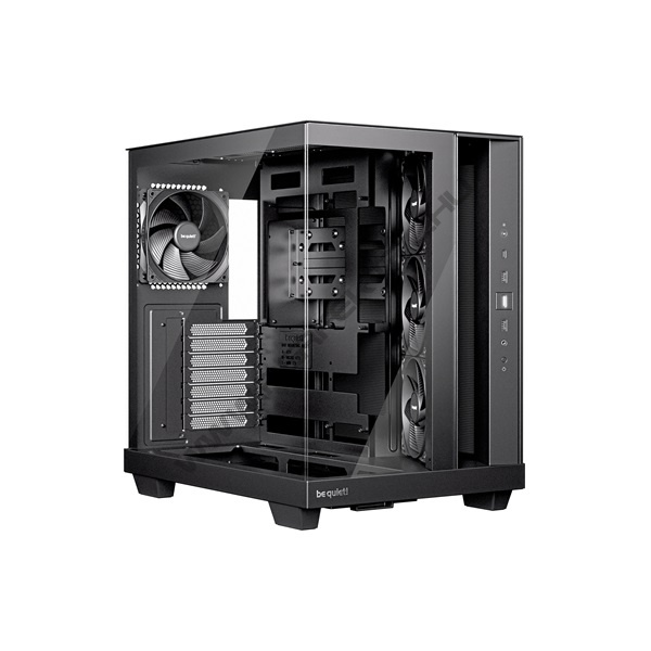 Be Quiet! Számítógépház - LIGHT BASE 500 Black (ATX, edzett üveg oldallap, fekete)