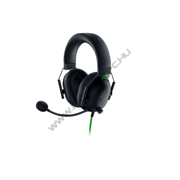 Razer Fejhallgató - Blackshark V2 X (3,5mm Jack, mikrofon, hangerőszabályzó, 1,3m kábel, fekete)