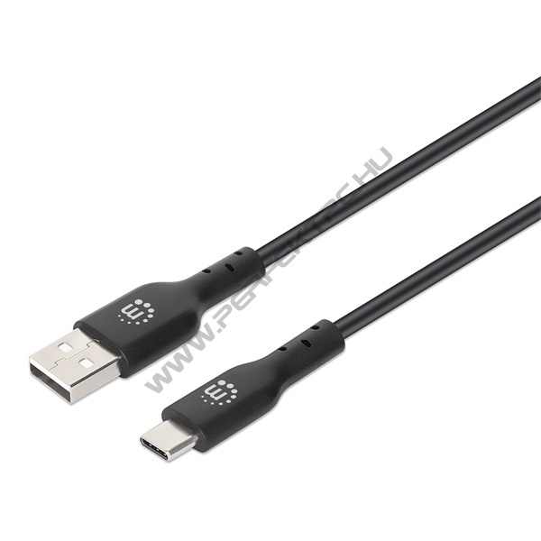 Manhattan Kábel - USB nyomtató kábel (USB2.0, USB-A - USB-B, 2m, Fekete)