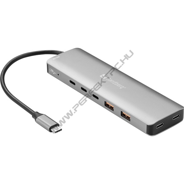 Sandberg USB Hub - USB-C to 5 x USB-C + 2 x USB-A 100W