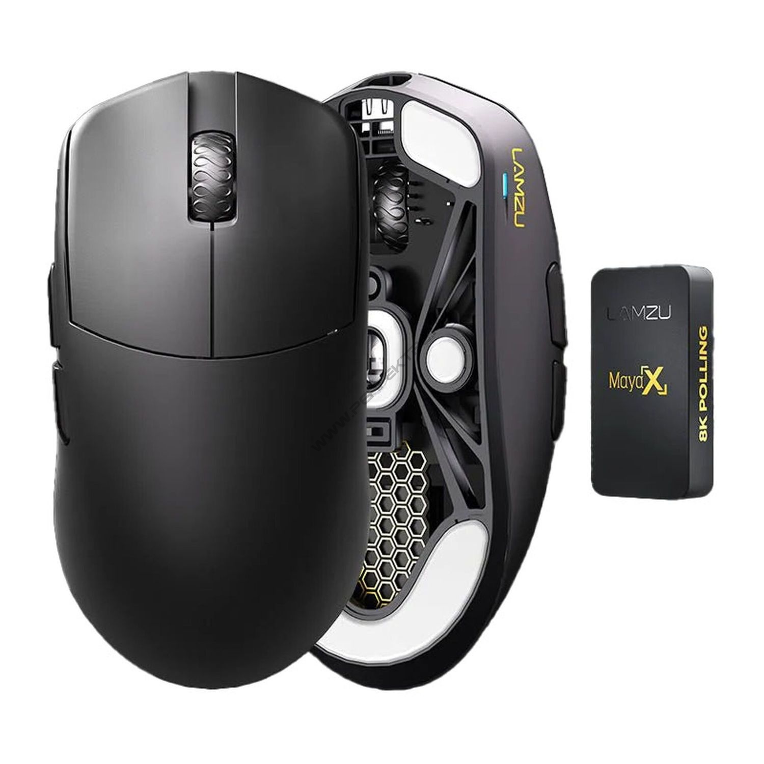 Egér Lamzu Maya X Gaming egér - Charcoal Black
