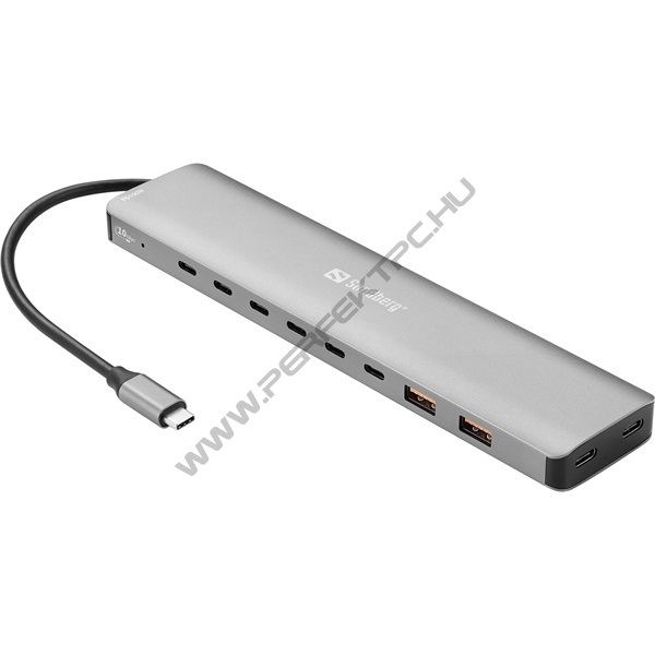 Sandberg USB Hub - USB-C to 8 x USB-C + 2xUSB-A 100W