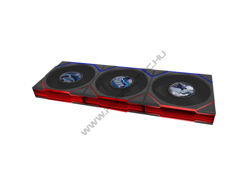Lian Li UNI FAN TL LCD FLEX Wireless venti, ARGB, PWM, fordított légáram, 3db-os csomag 120mm,