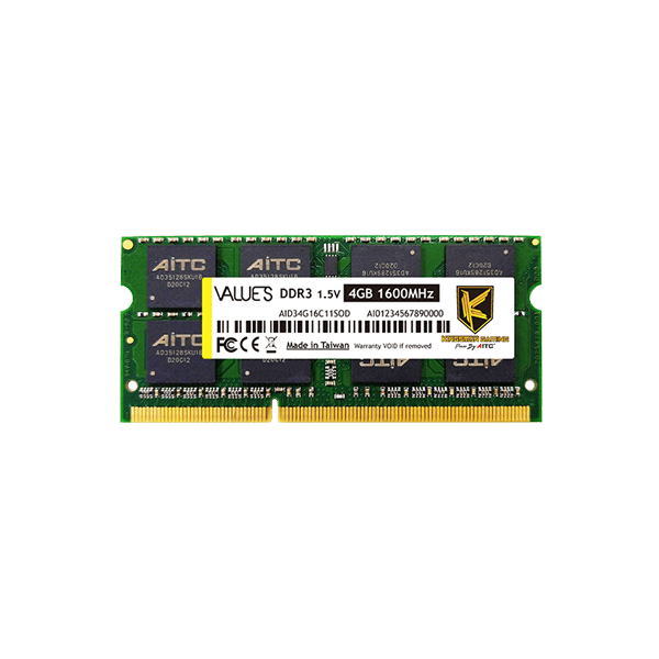 Kingsman Memória Notebook - 8GB DDR3 (1600Mhz, CL11, 1.35V)