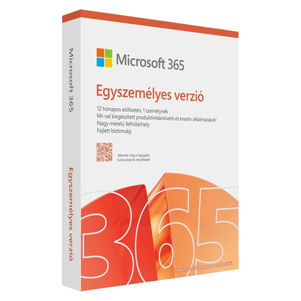 Microsoft Office csomag - Office 365 Personal (EP2-32447, 32/64bit, magyar, 1 felhasználó - 1évre)