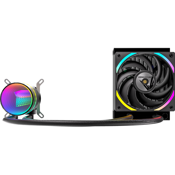 Formula CPU Water Cooler - Oasis L120 ARGB BK (1x12cm, ARGB LED, fekete)