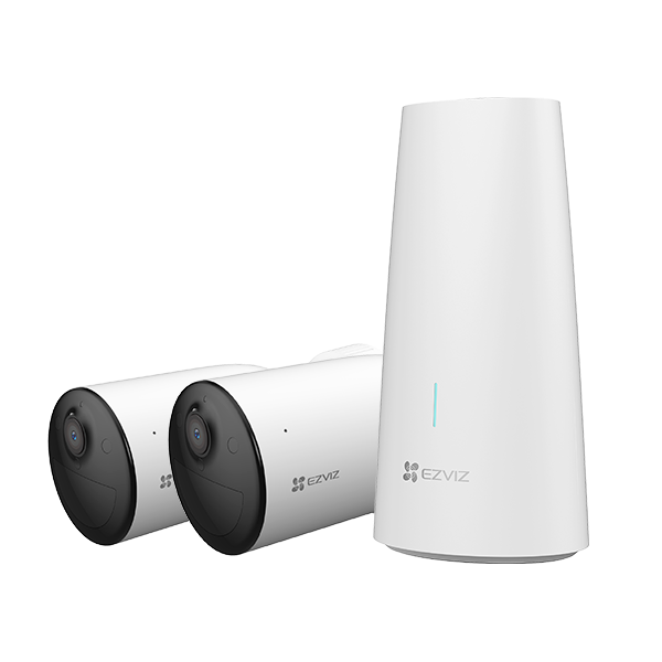 EZVIZ IP wifi csőkamera szett - HB3-Halow kit (2db kamera + bázis, 3MP, 2,8mm, kültéri, H265, IR15m, IP65, akku)
