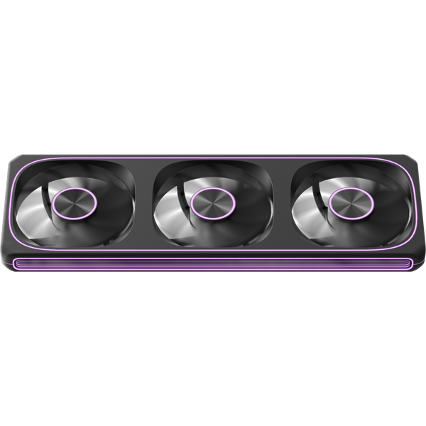 Formula Cooler 12cm -  3db Air Fusion 3 BK (37,93dB,max.39,64 CFM, PWM4-Pin+ARGB3-Pin, hydro bearing, ház hűtésre, ARGB)