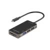 Promate USB Hub - PRIMEHUB LITE (USB-C 7in1 HUB, 1x4K HDMI, 1xUSB 3.0, 2xUSB 2.0, SD,mSD, 1xUSB-C, fekete)