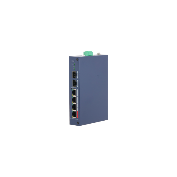 Dahua switch PoE mendzselhető - CHS4206-4ET-90 (Cloud menedzsment; 4x 100Mbps at/af PoE + 2x 1Gbps SFP; 90W; 48–57 VDC)