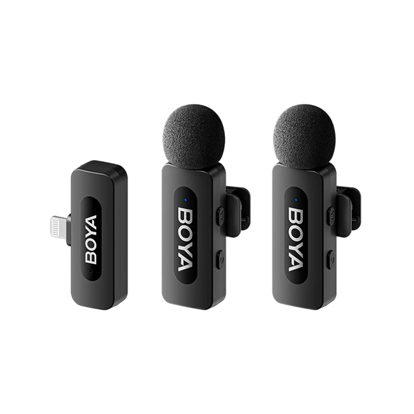 BOYA Mikrofon - BY-V2 V2.0 (Vezeték nélküli, fekete, Lightning)