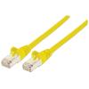 Manhattan Kábel - S/FTP Patch (RJ45 to RJ45, Cat7 kábel Cat6A moduláris csatlakozóval, 20m, sárga, réz)