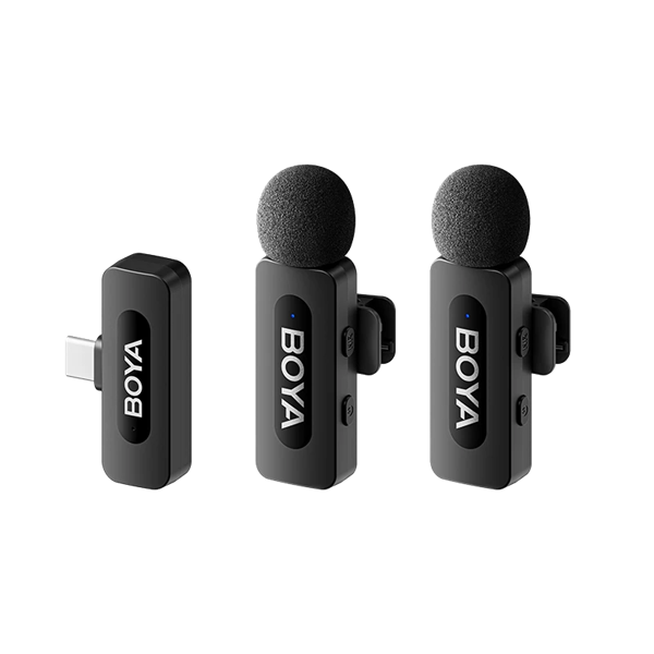 BOYA Mikrofon - BY-V20 V2.0 (Vezeték nélküli, fekete, USB-C)