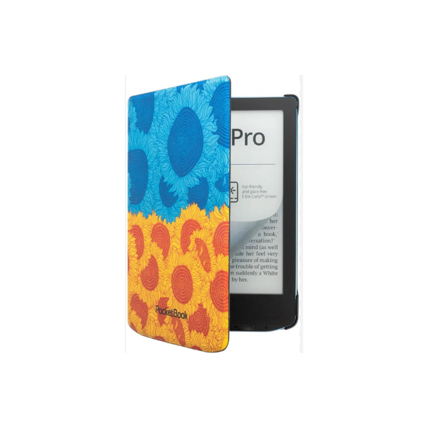 POCKETBOOK e-book tok - PB629, PB634 gyári Tok sunflower print