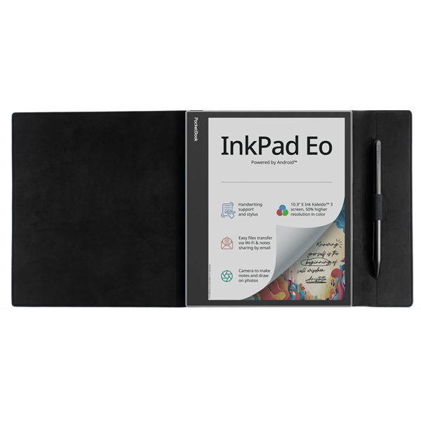 POCKETBOOK e-book tok - PB1042 FLIP gyári Tok fekete