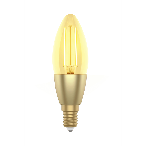 Woox Smart Home Filament candle design LED Izzó - R5141 (E14, 4,9W, 470 Lumen, warmw2700K/coldw6500k, Wi-Fi, 15000h)