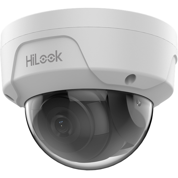 HiLook IP dómkamera - IPC-D180H (8MP, 2,8mm, kültéri, H265+, IP67, IK10, IR30m, ICR, DWDR, PoE)