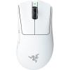 Razer Egér - DeathAdder V4 Pro White (Optikai, 45000DPI, 6 gomb, harisnyázott kábel, fehér)