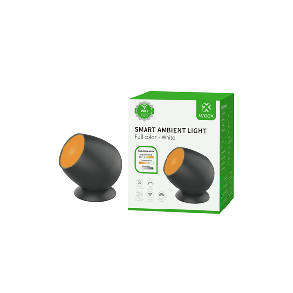 Woox Smart Home éjjeli lámpa - R5145 (2,2W, 210Lumen, 3000K-6500K, RGB+CCT, Wi-Fi, 25000h)