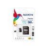 ADATA MicroSD kártya - 32GB microSDHC UHS-I Class10 (R/W: 80/10 MB/s) + adapter