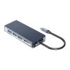 Orico Notebook Dokkoló - WB-6TS-GY (Bemenet: USB-C, Kimenet: 3xUSB-A/USB-C/HDMI/TF/SD, aluminium)