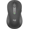 Logitech Egér - M650 L Nagy Balkezes (Vezeték nélküli, Bluetooth, Optikai, 2000 DPI, grafitszürke)
