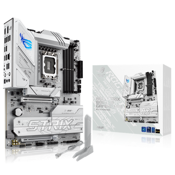 Asus Alaplap - Intel ROG STRIX B860-A GAMING WIFI s1851 (B860, 4xDDR5 8600+MHz, 4xSATA3, 4xM.2, HDMI+DP+Thunderbolt4)