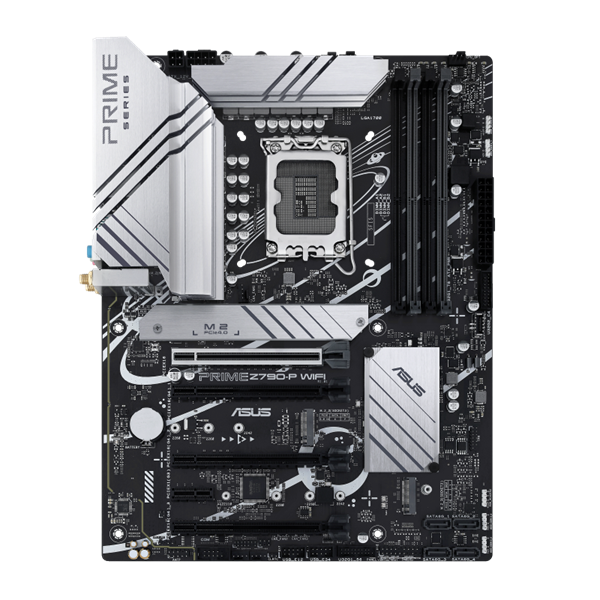 Asus Alaplap - Intel PRIME Z790-P WIFI LGA1700 (Z790, ATX, 4xDDR5 7200+MHz, 4xSATA3, 3xM.2, HDMI+DP)