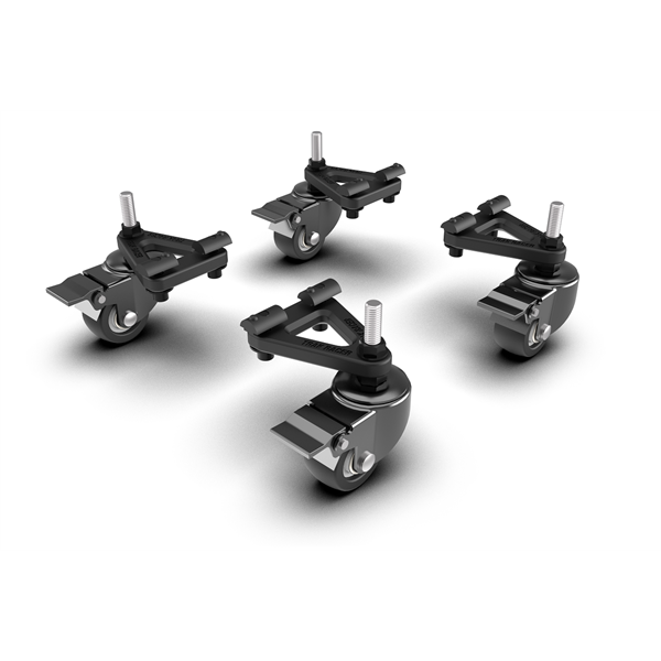 Trak Racer Szimulátor kiegészítő - Universal Caster Wheels with Brake & Mounting Brackets