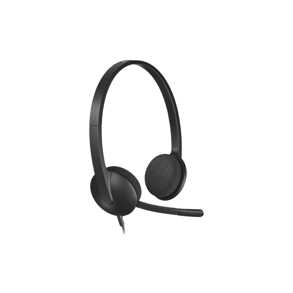 Logitech Fejhallgató - H340 Headset (USB, mikrofon, fekete)