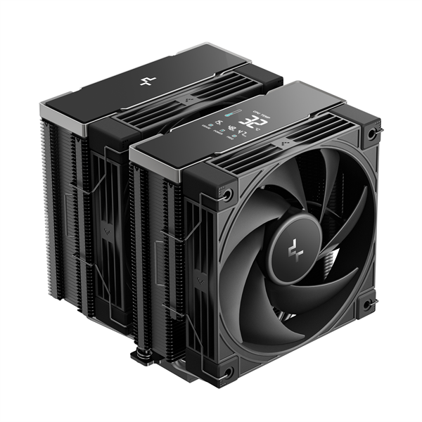 DeepCool CPU Cooler - AK620 G2 DIGITAL NYX (28 dB; max, 98,13 m3/h; 4pin csatlakozó, 6 db heatpipe, 2x12cm, PWM)