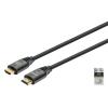 Manhattan Kábel - HDMI to HDMI (HDR, HEC, ARC, 8K@60Hz, 4K120Hz, HDR,  1m, 48Gbps Fekete)