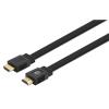 Manhattan Kábel - HDMI to HDMI lapos változat (HDR, HEC, ARC, 8K@60Hz, HDR,  10m, Fekete)