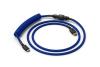Glorious PC Gaming Race Coiled Cable Cobalt USB-C Spirálkábel Kék