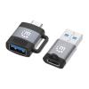 Manhattan Kábel átalakító - 2 féle: USB-C to USB-A és USB-A to USB-C Adapters, 3A, Aluminum
