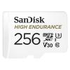 SanDisk Micro SDXC kártya - 256GB High Endurance (100 MB/s, Class 10 U3, V30) + adapter