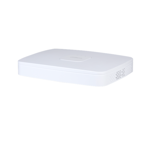 Dahua NVR Rögzítő - NVR4108-8P-4KS2/L (8 csatorna, H265, 80Mbps rögzítési sávszélesség, HDMI+VGA, 2xUSB, 1x Sata, 8xPoE)