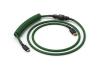 Glorious PC Gaming Race Coiled Cable Forest Green USB-C Spirálkábel Zöld