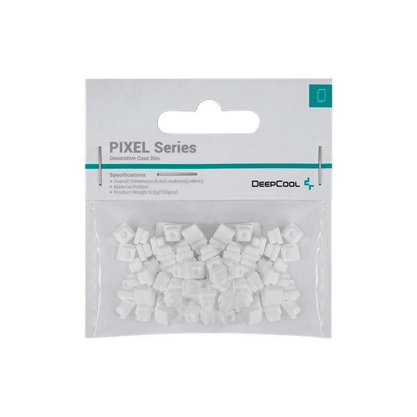 DeepCool Számítógépház Kiegészítő - PIXEL WH (100db, fehér, szilikon)