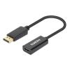 Manhattan Kábel átalakító - 4K@60Hz Active DisplayPort to HDMI Adapter, DisplayPort Male to HDMI Female