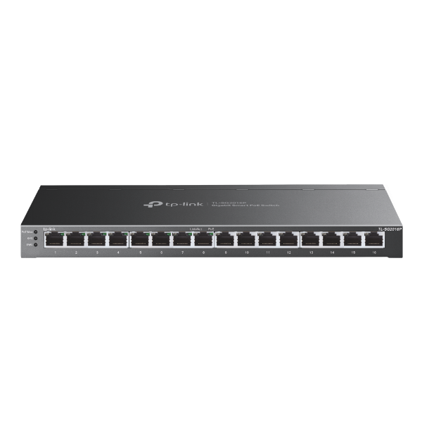 TP-Link Switch Smart PoE - TL-SG2016P (16port 1Gbps; 8× 802.3at/af PoE+; 120W; L2/L3/L4)