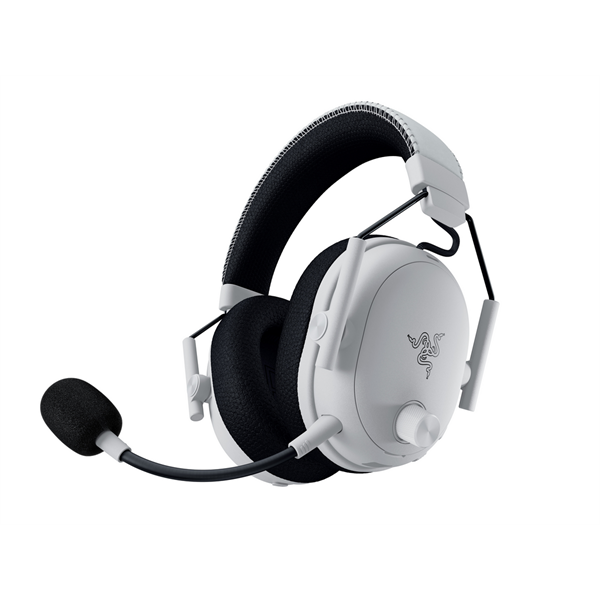 Razer Fejhallgató - Blackshark V3 Pro White (Bluetooth, mikrofon, hangerőszabályzó, fehér)