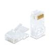 RJ45 Cat6 átfűzhető csatlakozó UTP kábelre, 8P8C - 100db/csomag